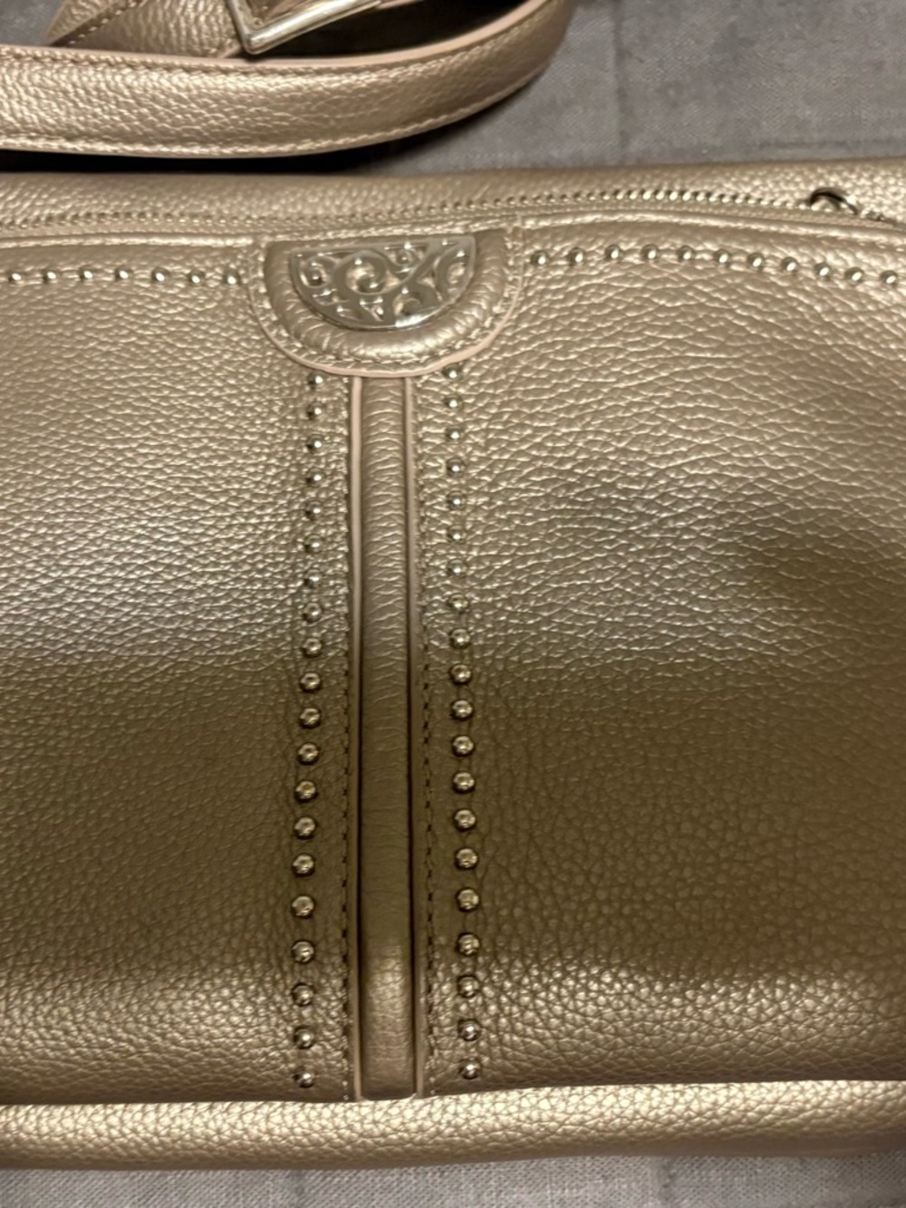 Brighton Organizer Shoulder Bag with Stud Trim great condition